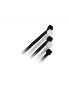   Gyorskötöző, kábelkötegelő 2.5 mm x 150 mm fekete, 100 db