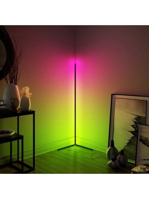 WiFi Okos RGB saroklámpa, állólámpa, hangulatfény - távirányítóval