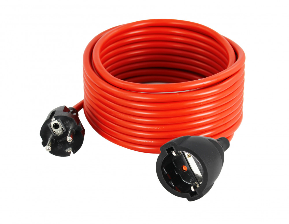 Hosszabbító kábel, ipari"schuko" dugaljjal és konnektorral 16 A 250 V ~ 3500 W, 20m